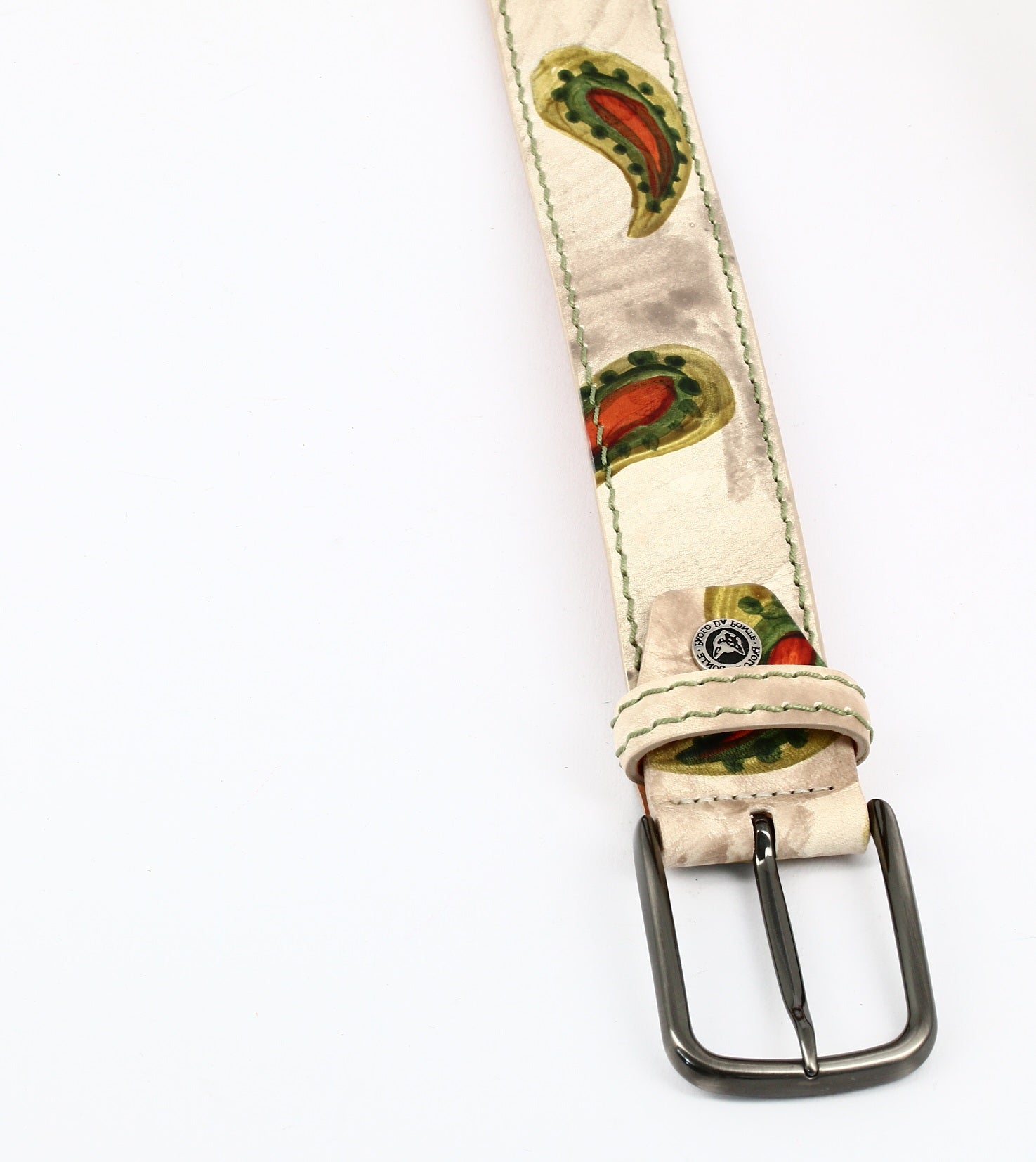 paisley leaf belt buckle