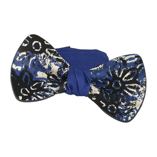 Blue Flowers Bow Tie